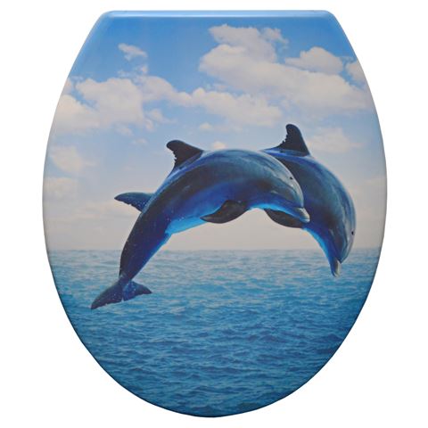 Kék delfines wc tető