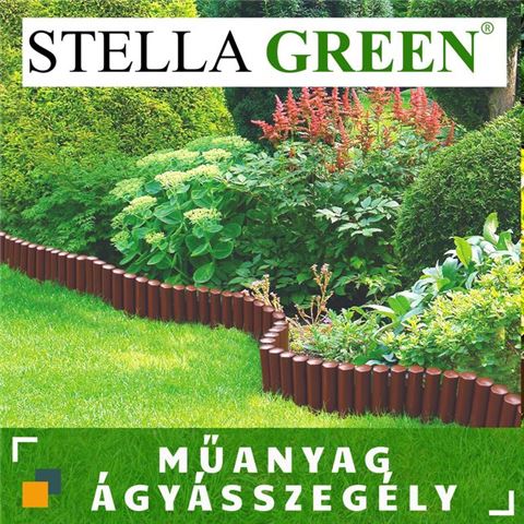 STELLA GREEN PA 22 BOX BR barna színű dobozos ágyásszegély